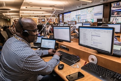 Man working on computer
